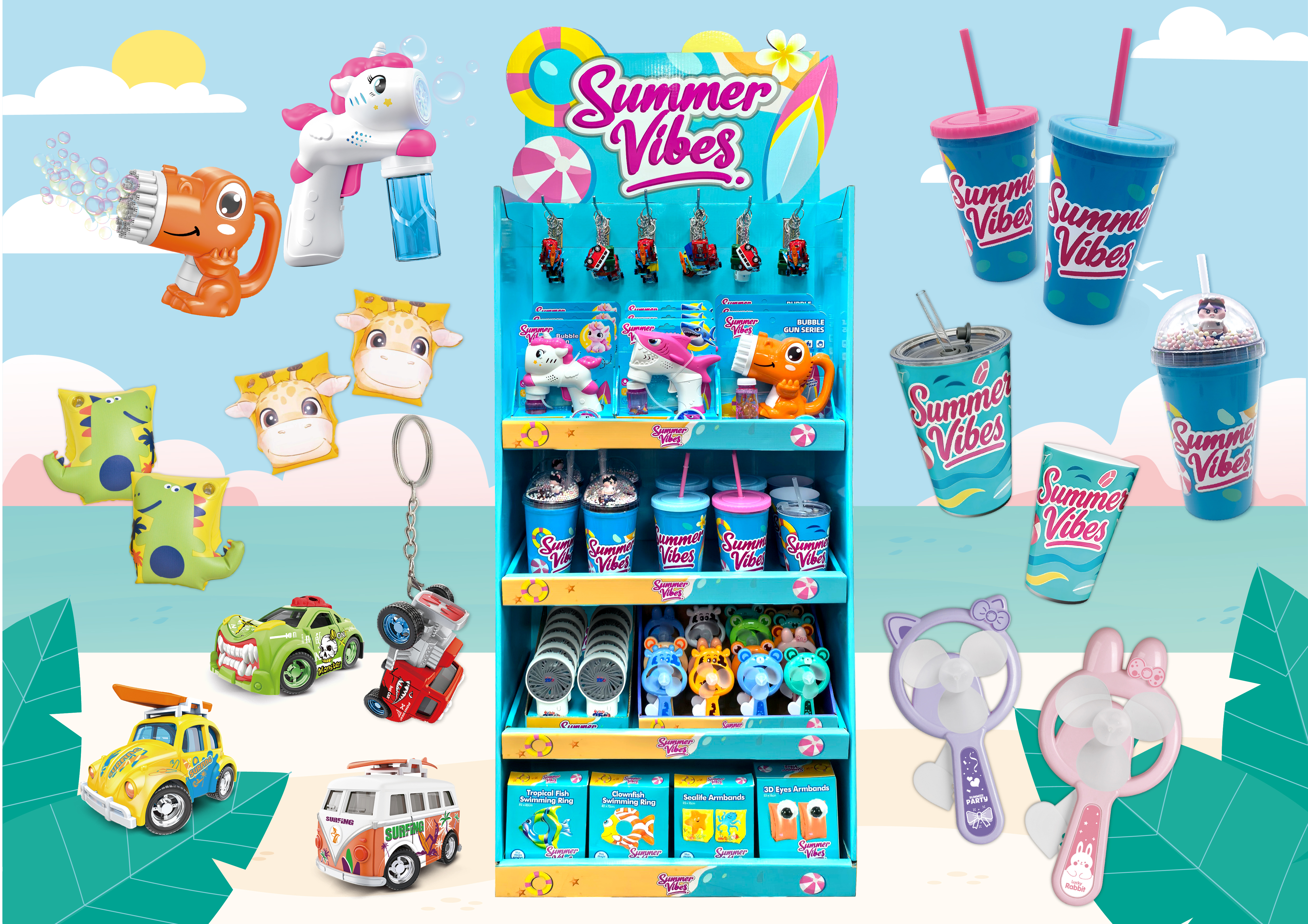 Summer Vibes Endcap products